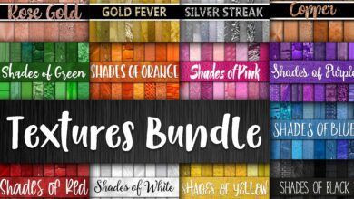 Colorful Digital Textures Bundle - 5354117