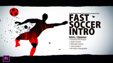 للبريمير Videohive - Fast Soccer Intro - Soccer Opener - Soccer Youtube Intro - Premiere Pro - 34152816