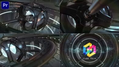 بريمير || Videohive - SciFi Cyber Tech Logo Premiere Mogrt - 34251570