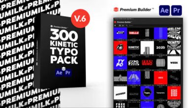 الحزمة كاملة للبريمير والافترافكت شغالة مية بالمية Videohive - Kinetic Typography Pack V6 - 28757522- Templates and Script for After Effects & Premiere Pro