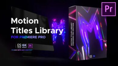 شغالة مية بالمية مكتبة عناوين الحركة للبريمير Videohive - Motion Titles Library for Premiere Pro - 34584293