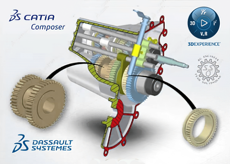 اصدار جديد كامل DS CATIA Composer R2022 HF2 x64