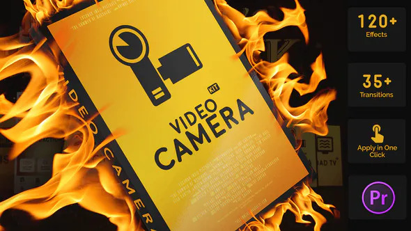حزمة الكاميرا كاملة للبريمير Videohive - Video Camera Kit for Premiere Pro - 31818914