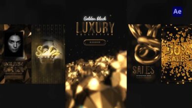 Videohive - Golden Black Instagram Stories 34519495