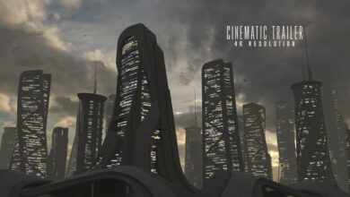 عناوين مدينة مستقبلية Videohive - Futuristic City Titles 34858204