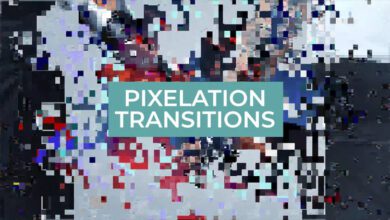 انتقالات البيكسل الجديدة Pixelation Transitions 959355 - Project for After Effects