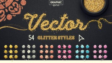 Vector Glitter For Adobe Illustrator - 3736097 بريق لبرنامج Adobe Illustrator