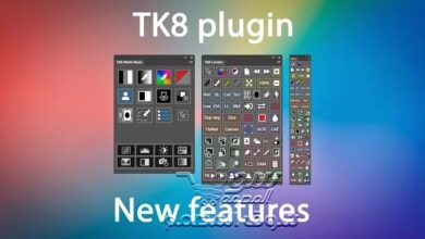 ملحق الفوتوشوب الشهير كامل مع شرح الاستخدام TK8 Plugin for Photoshop