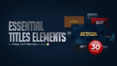 ماك Videohive - Essential Titles Elements - FCP - 34759546