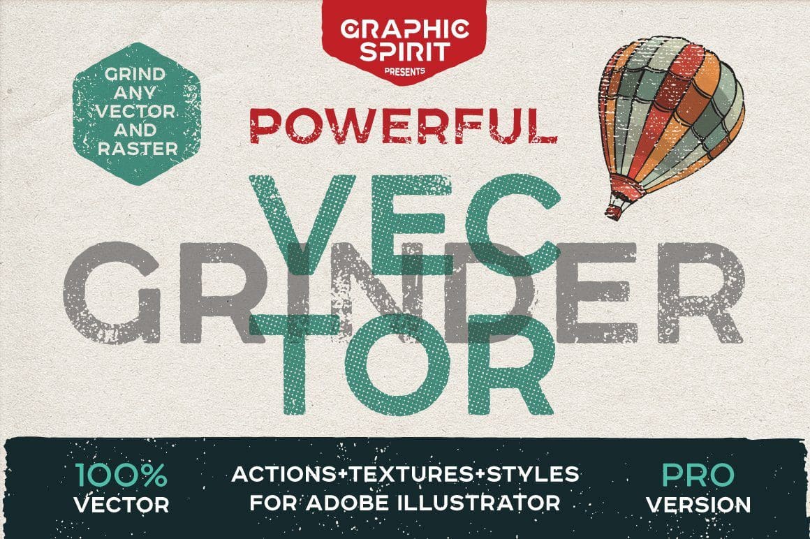 مجموعة أدوات المطحنة لبرنامج ادوبي اليستريتور Vector Grinder Toolkit Actions - 743933