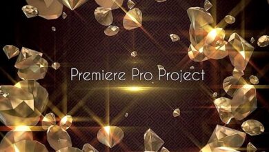 للبريمير عناوين الماس الذهبية Gold Diamond Titles 10303848 - Premiere Pro Templates