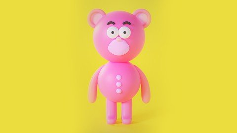 Blender 3D Easy Cartoon Bear Character