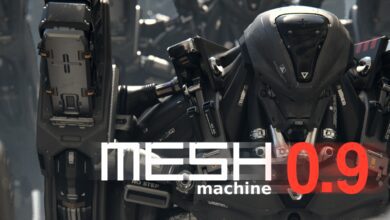 Blender 2.9 Meshmachine v0.9