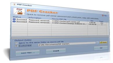 جديد ازالة الحماية وكلمة السر عن ملفات PDF كامل PDF Cracker 3.10