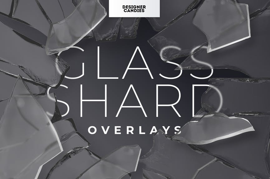 حزمة تراكيب شظية زجاجية واقعية وإطار مكسور || Realistic Glass Shard & Broken Frame Overlays Pack