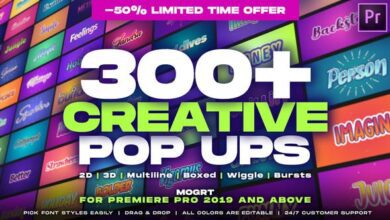 الحزمة الإبداعية المنبثقة تعمل مية بالمية للبريمير والافترافكت || Videohive - Creative Pop Ups Pack - 29418577