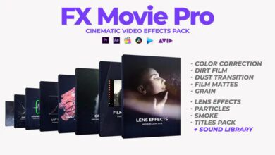 للبريمير حزمة التاثيرات عالية الجودة Videohive - FX Movie Pro Pack - 24915451 - Premiere Pro Template