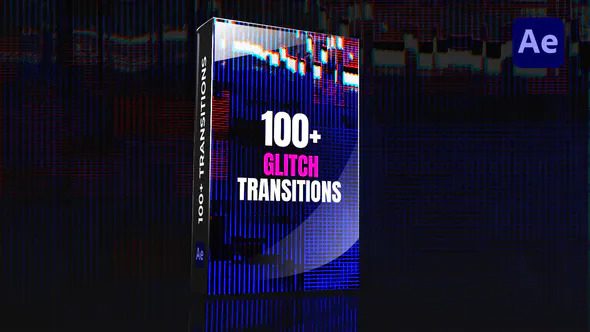 حزمة التنقلات الجديدة  Videohive - Glitch Transitions - 35297960 - Project & Script for After Effects كاملة