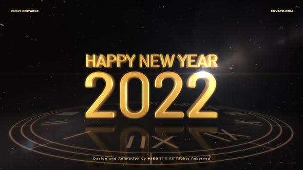 Videohive New Year Countdown 2022 3D 35217658