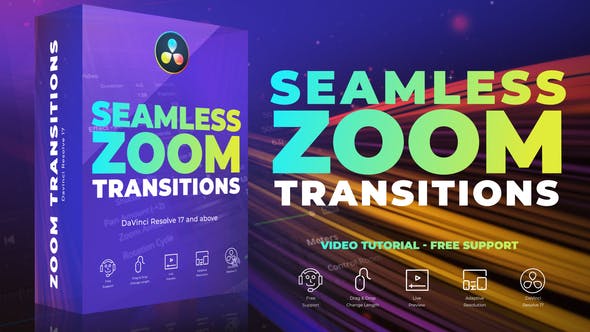 Videohive Seamless Zoom Transitions for Davinci Resolve 35335973