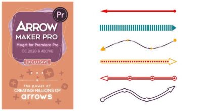 صانع الاسهم للبريمير Arrow Maker Pro Mogrt - 34485620