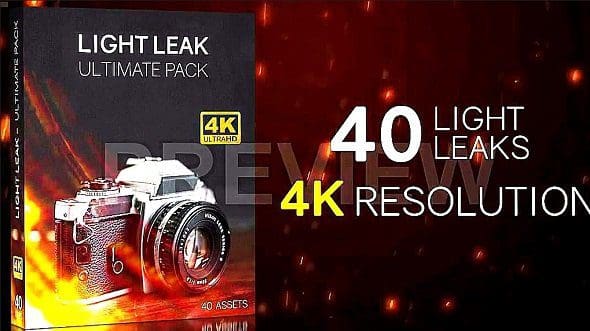 حزمة التسريبات الضوئية الجديدة Light Leaks 4K Ultimate Pack 78498 - Stock Motion Graphics