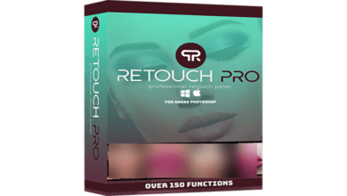 اصدار جديد لوحة التجميل للفوتوشوب كاملة مع جميع الاضافات الحصرية Retouch Pro for Adobe Photoshop v2.0.3 64 Bit + Bundle Pack