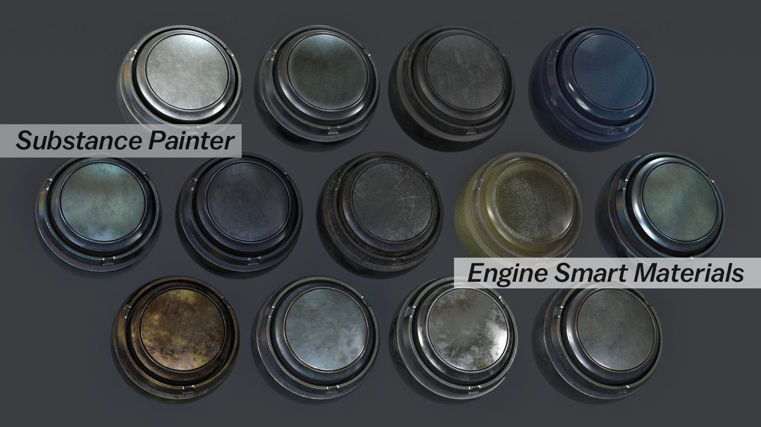 Artstation - 13 Substance Painter Engine Metal Automotive Smart Materials