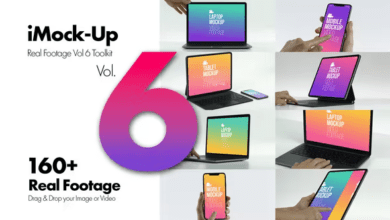 حزمة النماذج التفاعلية كاملة Videohive - iMock-Up Real Footage Vol 6 Toolkit - 35275515
