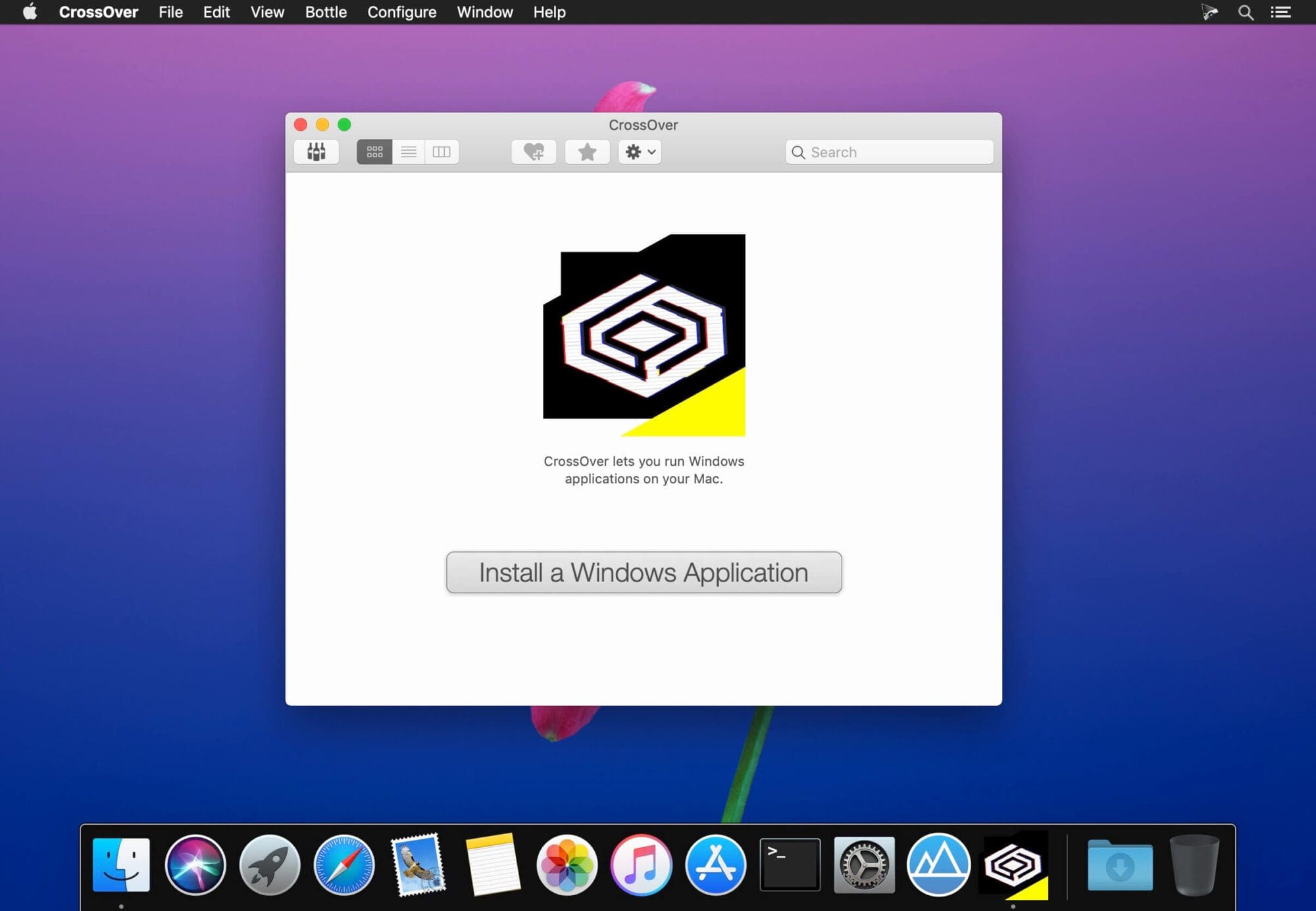 تشغيل تطبيقات ويندز على الماك CrossOver v21.1.0 macOS
