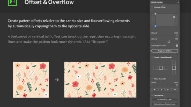 الملحق الجديد كامل للفوتوشوب Pattern Offset & Overflow (Rapport)