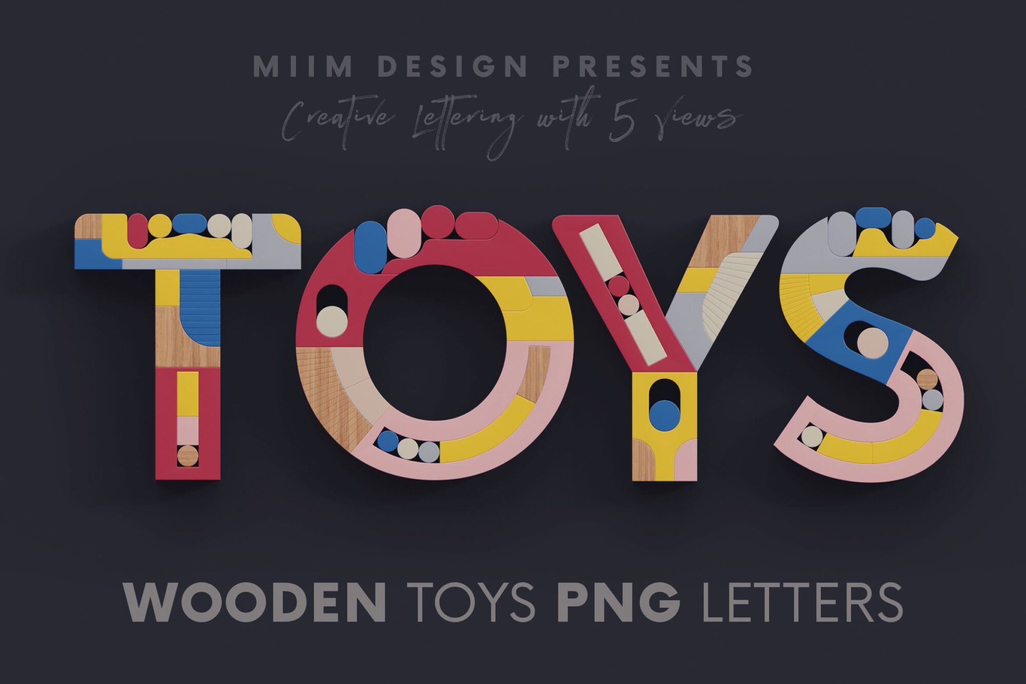 ألعاب خشبية - حروف ثلاثية الأبعاد | Wooden Toys - 3D Lettering