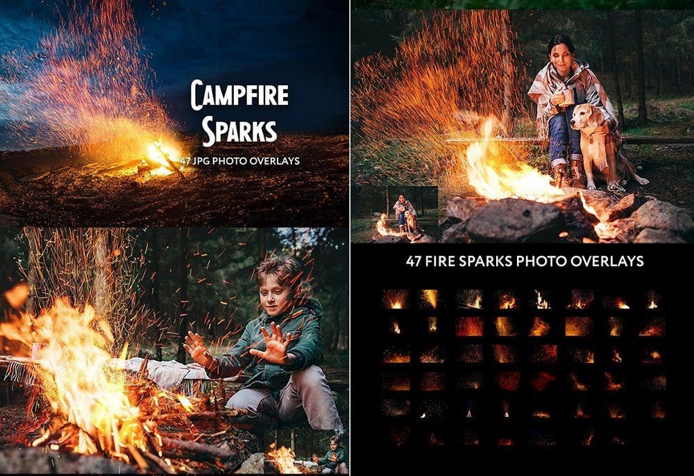 47 Campfire Spark Photo Overlays - 34818217 - 6672789