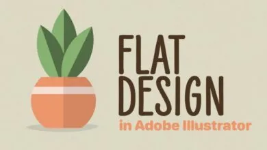 تعلم التصميم المسطح في Adobe Illustrator CC