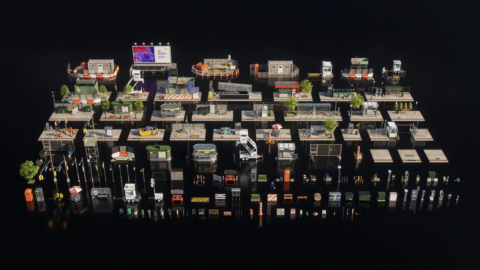 Kitbash3D City Streets (Cinema 4D + Octane ONLY) Free Download