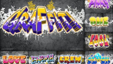Graffiti Text Effects - 35404501 Free Download