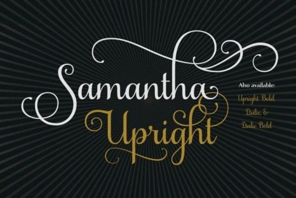 Samantha Upright Script Font Free Download