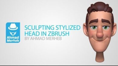 Stylized Head Sculpting in Zbrush + Re-Topology