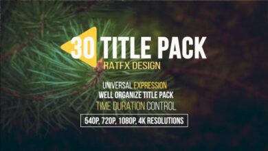 حزمة 30 عنوان  Videohive - 30 Title Pack 20545938