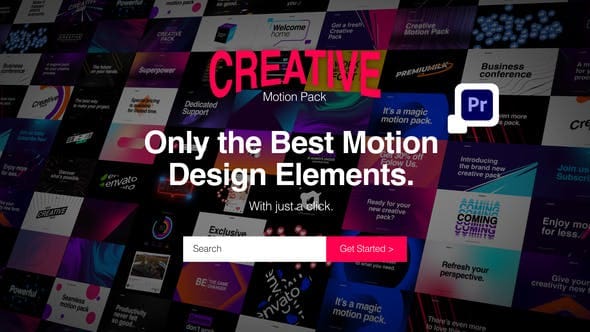 حزمة الحركة الإبداعية للبريمير كاملة || Videohive - Creative Motion Pack for Premiere Pro - 35474842