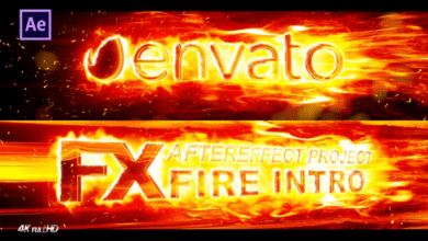 Videohive - FX Fire Intro Logo - 35542667 - Project for After Effects