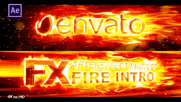 Videohive - FX Fire Intro Logo - 35542667 - Project for After Effects