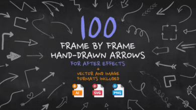 Videohive - Frame By Frame Hand Drawn Arrows - 34067494