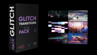 Videohive - Glitch Transitions - 35721222 الحزمة