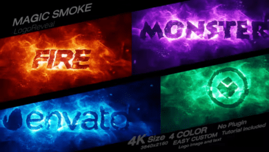 شعار الدخان السحري Videohive - Magic Smoke Logo Reveal - 35845562