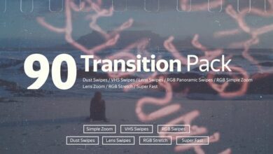 حزمة 90 تنقل جديد للبريمير || Videohive - Transition Pack - 35516028