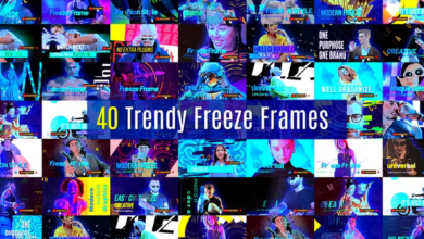 إطار تجميد عصري Videohive - Trendy Freeze Frame - 34889437