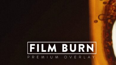 52  تراكيب حرق الفيلم 52 Film Burn Overlay - 6239768