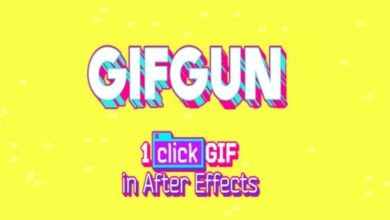 جديد سكربت AEScripts GifGun v1.7.20 for After Effects