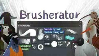 Brusherator for Photoshop CC ملحق الفوتوشوب يسمح لك باستخدام فرش Brusherator الابداعية